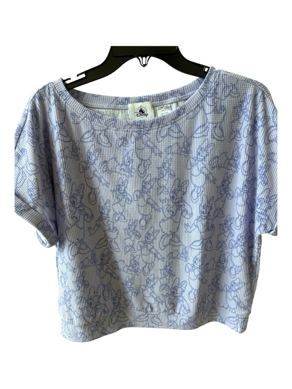 Disney Daisy Duck Pale PurpleFloral Short Sleeve Women’s Tee
